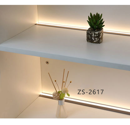 3500K ciepłe białe aluminiowe wgniecione światło szafki LED do wystawy