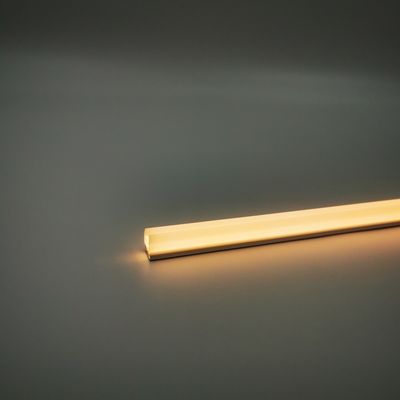 Nowoczesny ciepły 3500K 900LM Sliver / Black Aluminium Single Glass Shelf Light Dla szkła 6-8MM