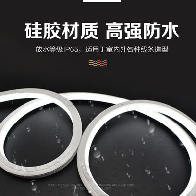1000lm DC 12V IP55 Silicone Led Strip Light Do Dekoracji Zewnętrznej / Wewnętrznej