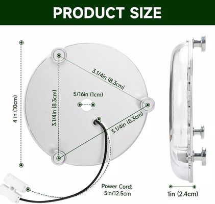 Dia100mm Okrągła tablica PCB 12w 15w AC 110V 120V 230V 3.93' 'Retrofit Light Kit For Ceiling Flush Light Ceiling Fan Light Panel PCB 18W 3000K 6000K 1800LM 120V CRI90 Dimmable