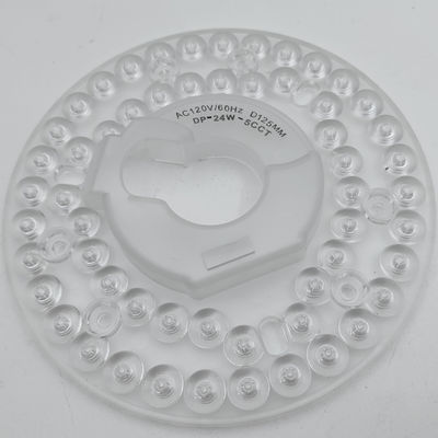 Dia125mm 4.9inch 24W LED Sufit Fan Light Retrofit Kit Sufit Light Replacement Kit 5CCT 3000K 3500K 4000K 5000K 6000K Regulowalny 12W 18W 24W Przełącznik, 2800LM 120V ETL 2 4 Watt