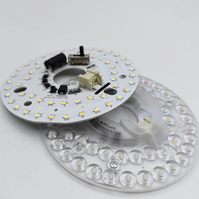 Dia125mm 4.9inch 24W LED Sufit Fan Light Retrofit Kit Sufit Light Replacement Kit 5CCT 3000K 3500K 4000K 5000K 6000K Regulowalny 12W 18W 24W Przełącznik, 2800LM 120V ETL 2 4 Watt