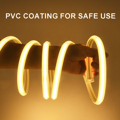 110V 220V wodoodporny pas światła LED COB z klejem PVC dostosowalny Błękitny / Lodowy Błękitny / Biały / Zielony / Fioletowy / Złoty / Różowy