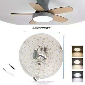 15W 100MM LED Light Engine For Dining Room 120V Ceiling Fan Panel Retrofit Kit With DOB Modules LED Ceiling Fan Light Wymiana