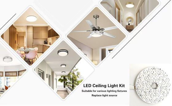 Wysoka lumen 230V 15W 110MM 36V 3CCT Część zapasowa wentylator sufitowy Płyty PCB Kierowca Mniej moduły LED Przyciemnianie i regulacja koloru