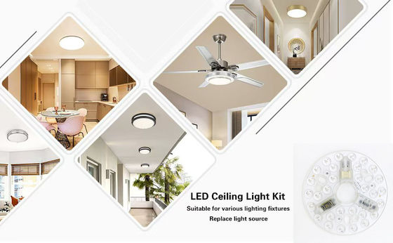 ERP Rosh LED Moduły 5CCT 12W/18W/24W DIP Przełącznik Sufitowy wentylator o mocy wiedźmy zastępuje moduł LED