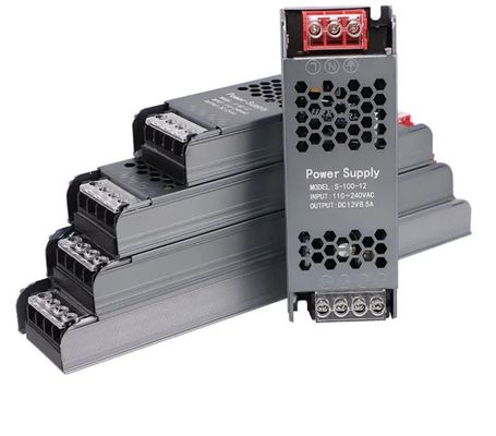 Ultra Cienkie i Szczupłe Zasilanie 12V/24V 60W 100W 150W Led Driver Przełączanie zasilania dla Led Strip Light Tin Box