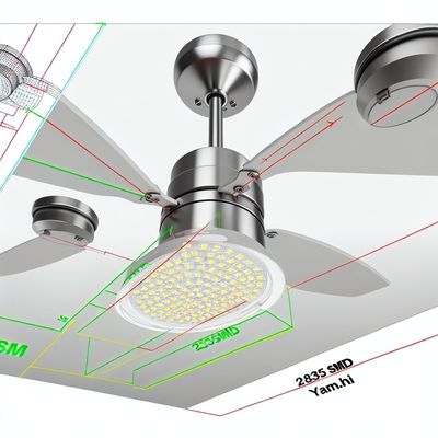 2835SMD LED Sufit Fan Light Replacement - Aluminiowy PCB, 3000K Warm White