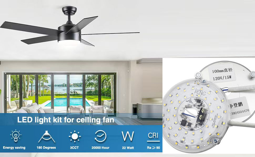 Dia100mm Okrągła tablica PCB 12w 15w AC 110V 120V 230V 3.93' 'Retrofit Light Kit For Ceiling Flush Light Ceiling Fan Light Panel PCB 15W 90 Dimmable