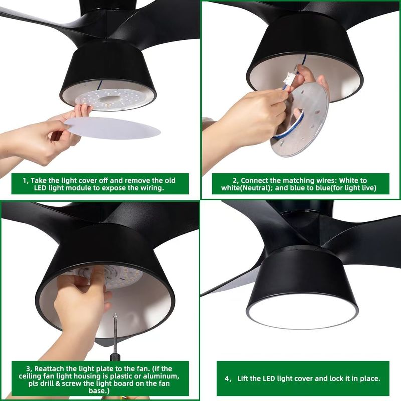 15W 100MM LED Light Engine For Dining Room 120V Ceiling Fan Panel Retrofit Kit With DOB Modules LED Ceiling Fan Light Wymiana