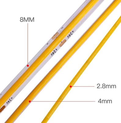 Chińska Fabryka Ultra-cienkie światło COB 2.8mm/2.7mm/3mm/5mm Mini światło 12V 24V światło samochodowe 480leds 384leds